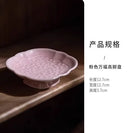 Axyaa Chinese Tea Plate - Delicate Ceramic Fruit Plate for Tea Room and Dim Sum