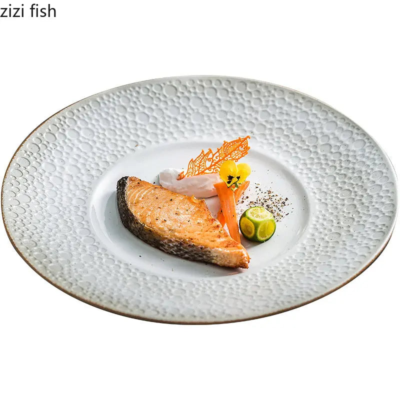 Axya Stone Grain Dinner Plate Set of 6