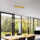 Axyaa Modern Minimalist Circular LED Chandelier Ceiling Light for Living Room