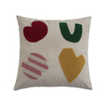 Axyaa Embroidery Pillow Cover 45x45cm Soft Cozy Square Home Decoration