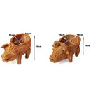 Axyaa Rattan Fruit Plate - Multipurpose Woven Animal Style Storage Tray