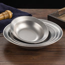 Axyaa Stainless Steel Spaghetti Plate & Fruit Salad Bowl - Kitchen Tools