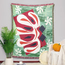 Axyaa Festive Knitted Throw Blanket for Home Decor and Outdoor Gatherings