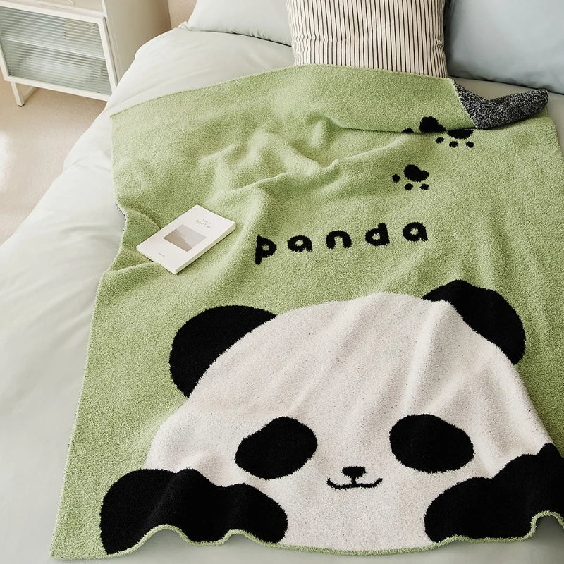 Axyaa Ultra Soft Plush Animal Blanket – Zebra Panda Tomatoes Throw 51x63"