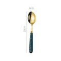 Axyaa Stainless Steel Ceramic Handle Cutlery Set