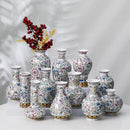 Axyaa Chinese Style Enamel Ceramic Vases Creative Home Office Decor