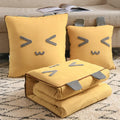 Axyaa Cartoon Pillow Quilt - 2-in-1 Multi-Functional Blanket and Pillow