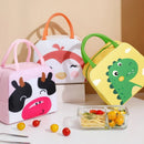Axyaa Cartoon Kids Lunch Bag - Thermal Insulation, Waterproof Oxford Cloth