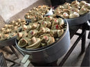 Axya Large Bamboo Steamer Pot Tray for Buns, Dumplings, Fish, and Rice