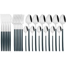 Gold Stainless Steel Cutlery Set by Axyaa - 24Pcs Western Tableware Flatware