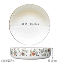 Axyaa Steamed Egg Bowls Kitchen Tableware 550ml Deep Salad Plate Microwave Safe