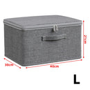 Axyaa Foldable Storage Boxes with Lid - Large Capacity Organizer for Wardrobe