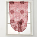 Axyaa European Style Short Roman Curtains for Living Room Home Decor 1PC