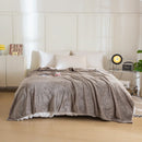 Axyaa Pineapple Plaid Fleece Sofa Blanket for Office, Travel, and Home