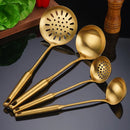 Axyaa Golden Stainless Steel Kitchen Utensils Set