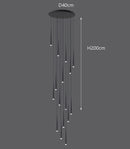 Axyaa Modern Stairway & Living Room Chandeliers | Indoor Lighting Fixtures