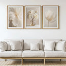 White Peony Flower Wall Art Prints by Axyaa - Modern Home Decor