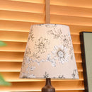 Axyaa Wooden Table Lights with Handmade Fabric Lampshade for Home & Office