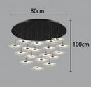 Axyaa Modern LED Pendant Staircase Chandelier for Living Room Lighting