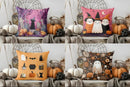 Axyaa Halloween Black Cat Graveyard Pillow Cover for Sofa, Bedroom, Car