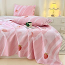 Axyaa Cotton Coarse Sheet Set - Single Piece, Summer Bedding