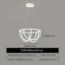 Axyaa White Curved Artistic Pendant Lamp – Modern Nordic Decorative Lighting