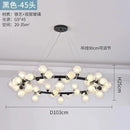 Axyaa Glass Bubble Ball Nordic Luxury Chandelier