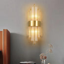 Axyaa Nordic Crystal LED Wall Lamp - Stainless Steel Decor for Home, Study, Bedroom