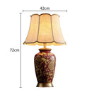 Axyaa Ceramic Desk Lamp: Luxury Classical Table Light for Bedroom, Living Room & Home Décor