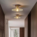 Axyaa Modern Nordic Clear Glass LED Ceiling Lamp for Home Decor