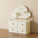Axyaa Desktop Organizer Rack: Cloud Hole Board Stationery Storage Box for Efficient Desk Organization