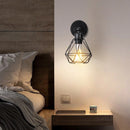 Axyaa Iron Cage LED Wall Sconce Light Fixture for Bedroom Kitchen Home Décor
