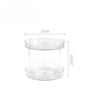 Axyaa Rotating Cosmetic Storage Organizer Shelf - 360 Transparent Rack for Bathroom and Kitchen