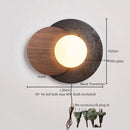 Axyaa Black Travertine LED Wall Lights - Mid Century Modern Living Room Stair Fixtures