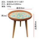 Axyaa Handmade Rattan Shells Coffee Table - Nordic Style Home Decoration