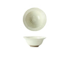 Axyaa Coarse Pottery Wide-Edge Bowl Retro Dessert Straw Hat Commercial Breakfast