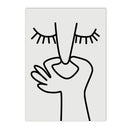 Axyaa Bathroom Yoga Funny Wall Canvas Art for Minimalist Home Decor