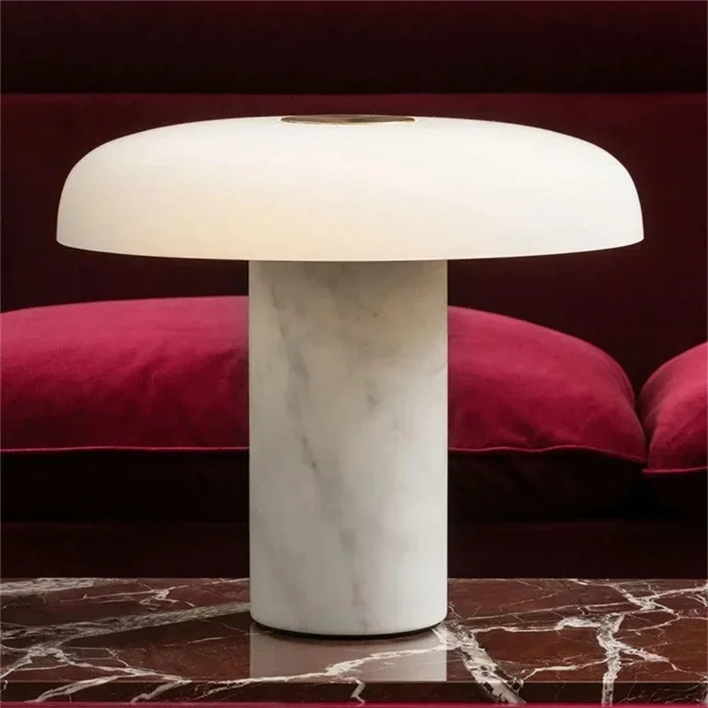 Axyaa Nordic Marble Table Lamp LED Desk Light for Living Room Bedroom