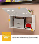 Axyaa WiFi Router Rack Wall Mount Organizer Box for Living Room Decor