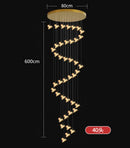 Axyaa Modern LED Pendant Chandeliers for Living and Dining Rooms