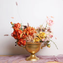 Axyaa French White Wrought Iron Flower Vase for Wedding Banquets & Events