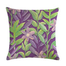 Axyaa Rose Flower Pillow Cover - Green Plant Oil Painting Cushion, Home Decor Case