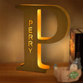 Axyaa Personalized Engraved Name LED Night Light for Couples Baby Kid Room