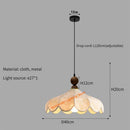 Axyaa Vintage French Dining Room Pendant Light Wood LED Ceiling Lamp