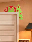 Axyaa Christmas Tree Door Topper Decoration Festive Holiday Hanging Decor for Entryways Home