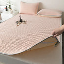 Axyaa Latex Bed Mat, Quilted Mattress Cover with Air Conditioning, 140x200 160x200
