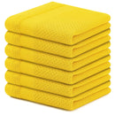 Axyaa 6Pcs Soft Cotton Kitchen Towels | Super Absorbent Dishcloth Set