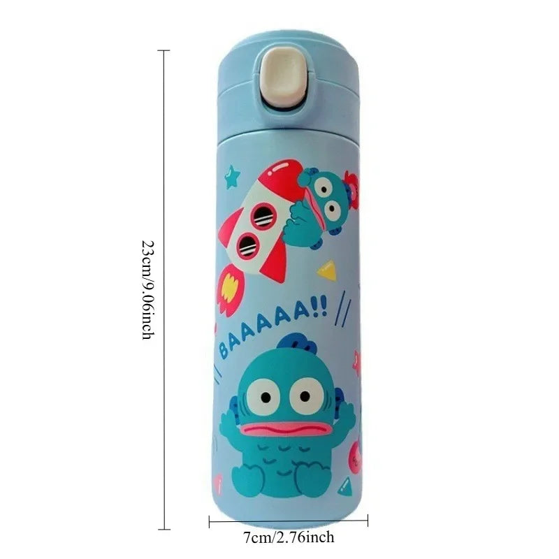 Cartoon Pattern Stainless Steel Thermal Cup by Axyaa: Portable Coffee Cup for Hot/Cold Drinks