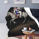 Axyaa Cowboy Carter Act II Flannel Blanket - Plush Quilt for Home