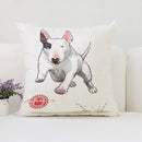 Bull Terrier Art Anime Pillow Cover 40x40 Axyaa Home Decor Throw Pillow